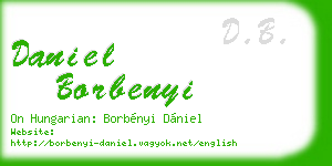 daniel borbenyi business card